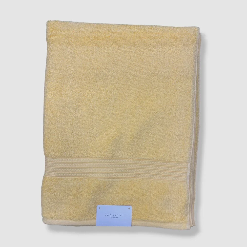 $75 Cassadecor Yellow Signature Bath Towel Set Solid 6 Pc. Bath Towel Set